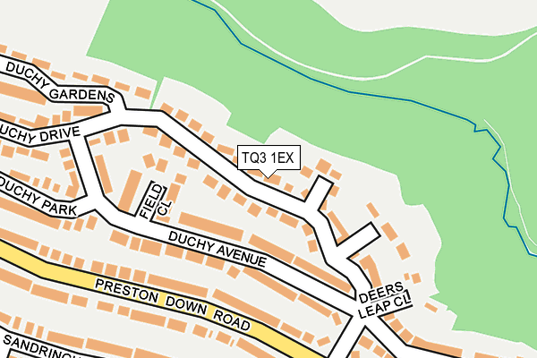 TQ3 1EX map - OS OpenMap – Local (Ordnance Survey)