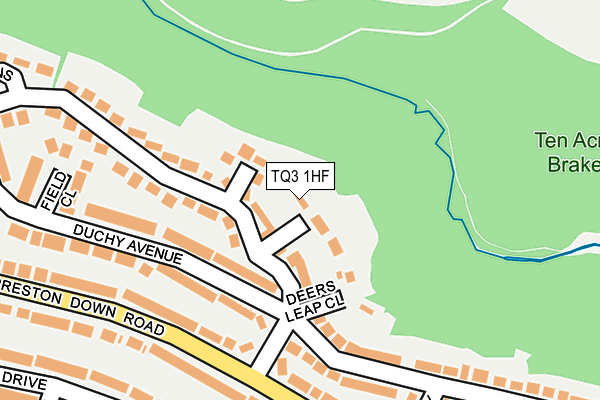 TQ3 1HF map - OS OpenMap – Local (Ordnance Survey)