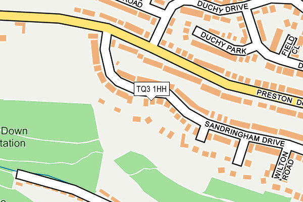 TQ3 1HH map - OS OpenMap – Local (Ordnance Survey)
