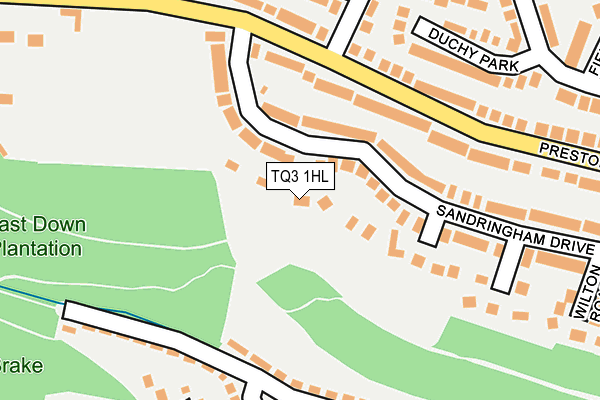 TQ3 1HL map - OS OpenMap – Local (Ordnance Survey)