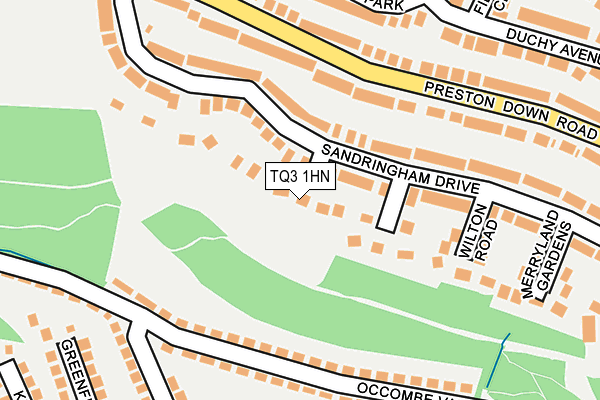 TQ3 1HN map - OS OpenMap – Local (Ordnance Survey)