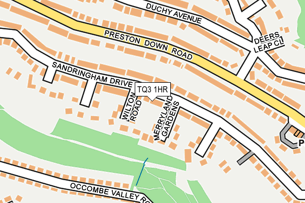 TQ3 1HR map - OS OpenMap – Local (Ordnance Survey)