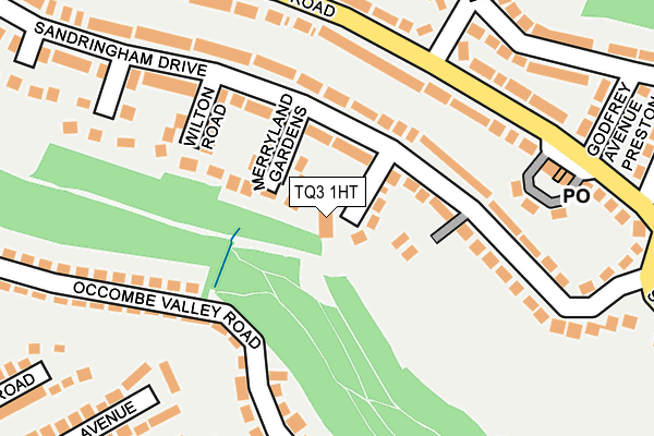 TQ3 1HT map - OS OpenMap – Local (Ordnance Survey)