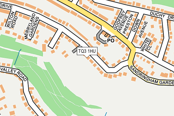 TQ3 1HU map - OS OpenMap – Local (Ordnance Survey)