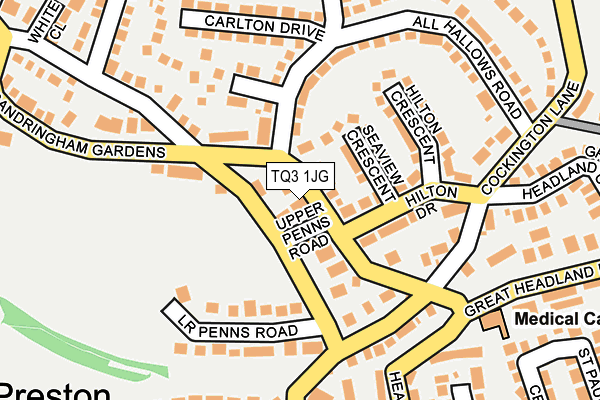 TQ3 1JG map - OS OpenMap – Local (Ordnance Survey)