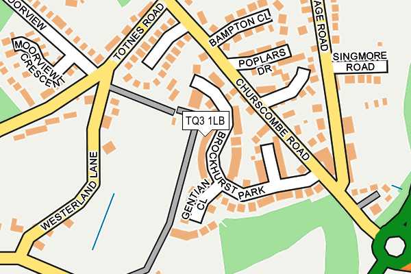 TQ3 1LB map - OS OpenMap – Local (Ordnance Survey)