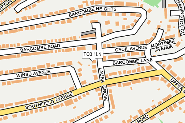 TQ3 1LN map - OS OpenMap – Local (Ordnance Survey)