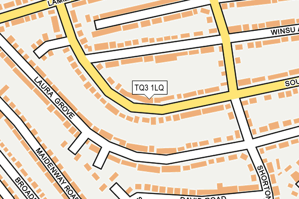 TQ3 1LQ map - OS OpenMap – Local (Ordnance Survey)