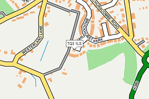 TQ3 1LS map - OS OpenMap – Local (Ordnance Survey)
