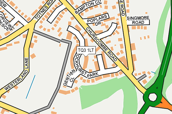 TQ3 1LT map - OS OpenMap – Local (Ordnance Survey)