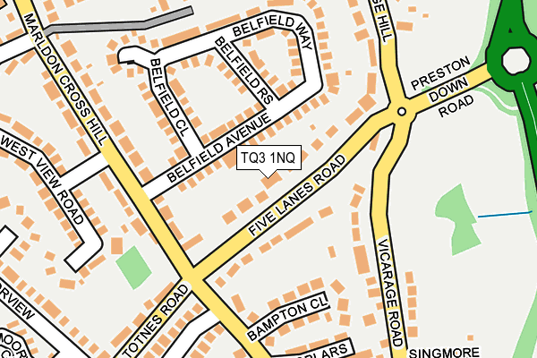 TQ3 1NQ map - OS OpenMap – Local (Ordnance Survey)