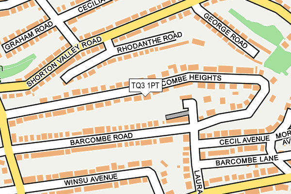 TQ3 1PT map - OS OpenMap – Local (Ordnance Survey)