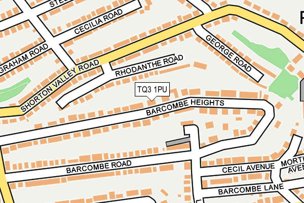 TQ3 1PU map - OS OpenMap – Local (Ordnance Survey)