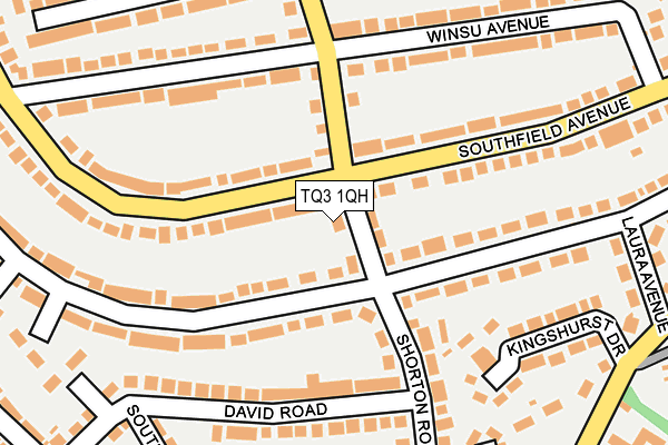TQ3 1QH map - OS OpenMap – Local (Ordnance Survey)