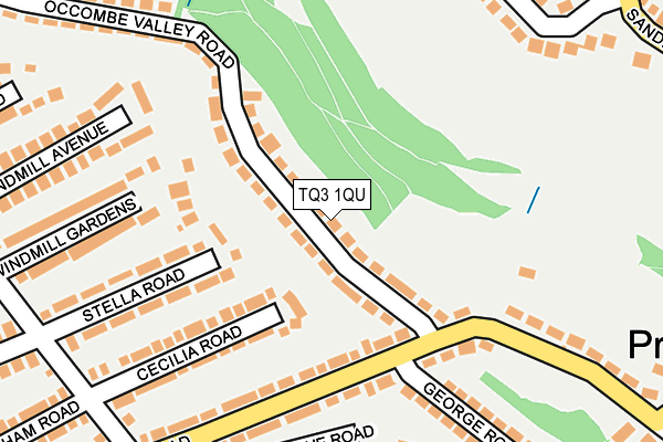 TQ3 1QU map - OS OpenMap – Local (Ordnance Survey)