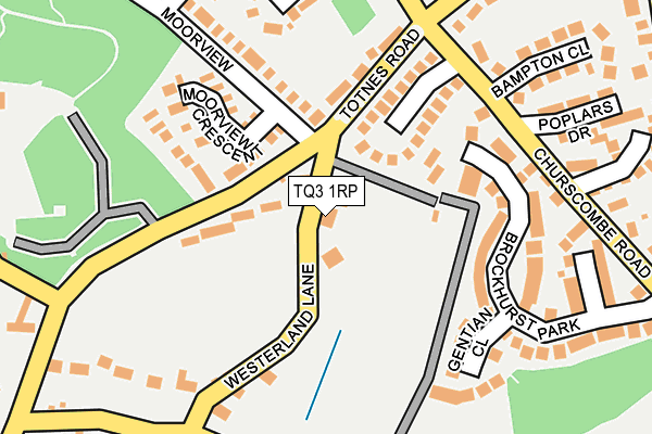 TQ3 1RP map - OS OpenMap – Local (Ordnance Survey)
