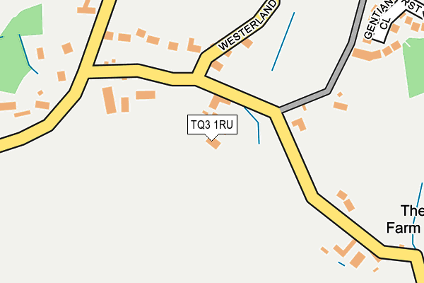 TQ3 1RU map - OS OpenMap – Local (Ordnance Survey)