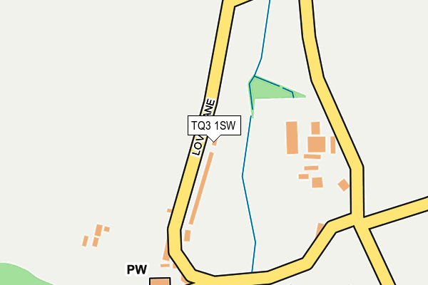 TQ3 1SW map - OS OpenMap – Local (Ordnance Survey)