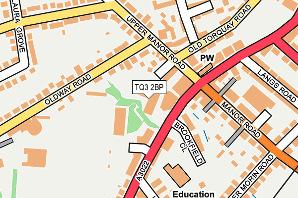 TQ3 2BP map - OS OpenMap – Local (Ordnance Survey)