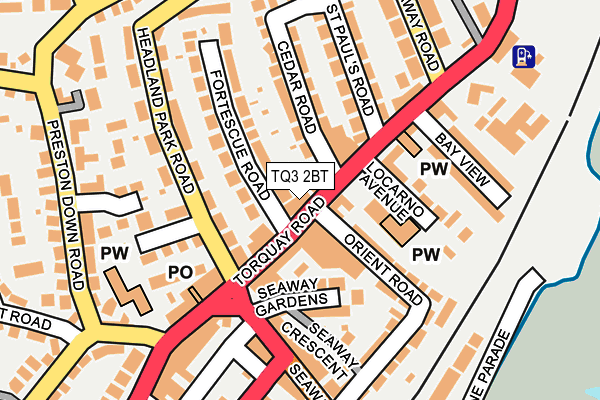 TQ3 2BT map - OS OpenMap – Local (Ordnance Survey)