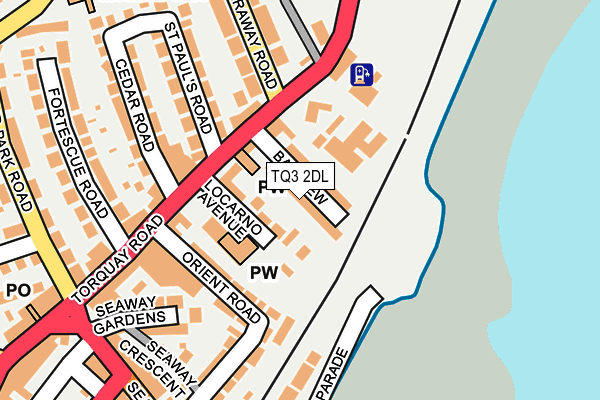 TQ3 2DL map - OS OpenMap – Local (Ordnance Survey)