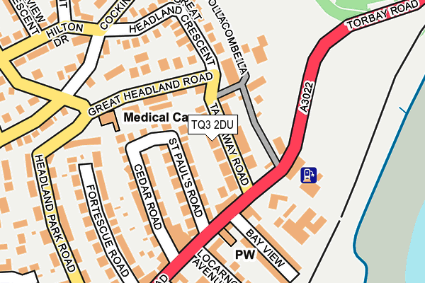TQ3 2DU map - OS OpenMap – Local (Ordnance Survey)