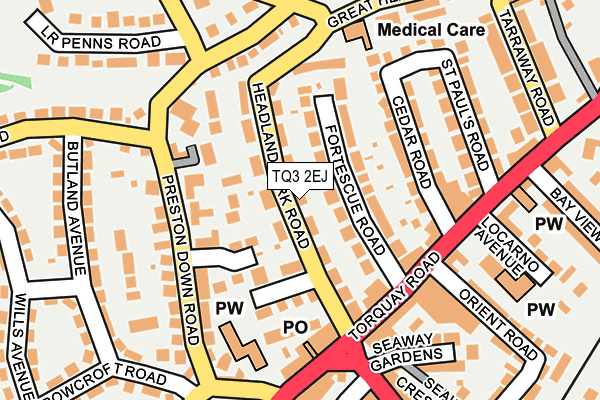 TQ3 2EJ map - OS OpenMap – Local (Ordnance Survey)