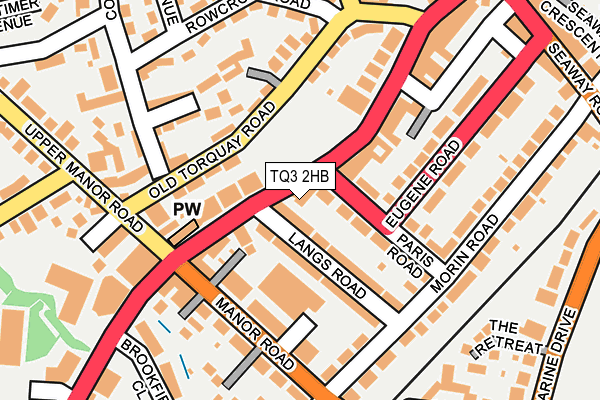 TQ3 2HB map - OS OpenMap – Local (Ordnance Survey)