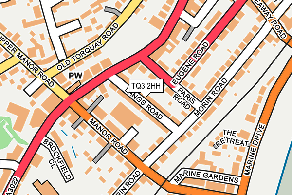 TQ3 2HH map - OS OpenMap – Local (Ordnance Survey)
