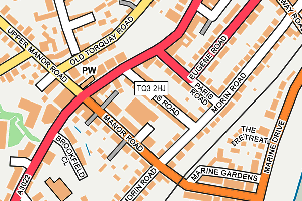 TQ3 2HJ map - OS OpenMap – Local (Ordnance Survey)