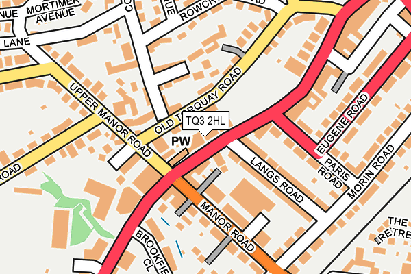 TQ3 2HL map - OS OpenMap – Local (Ordnance Survey)