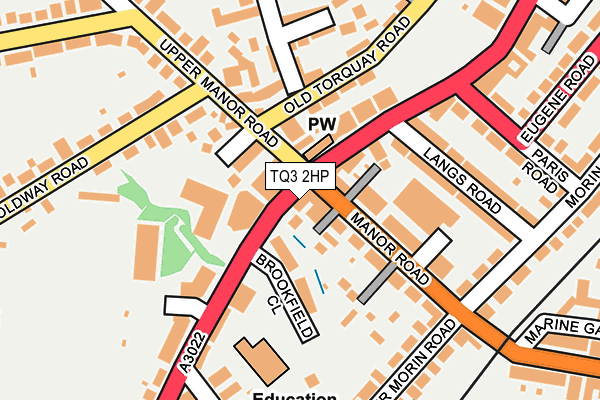 TQ3 2HP map - OS OpenMap – Local (Ordnance Survey)
