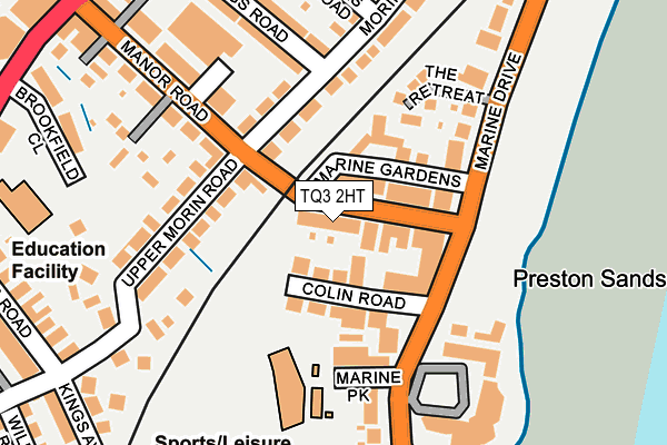 TQ3 2HT map - OS OpenMap – Local (Ordnance Survey)