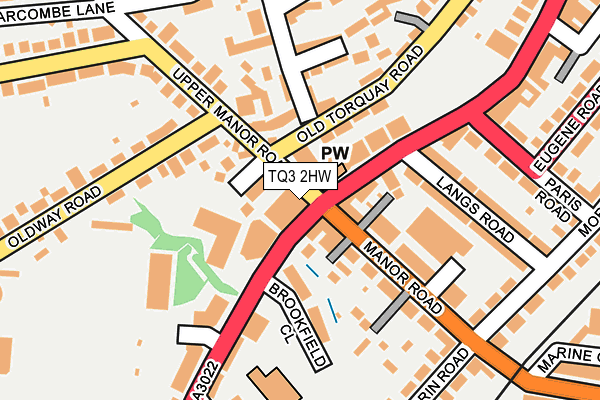 TQ3 2HW map - OS OpenMap – Local (Ordnance Survey)