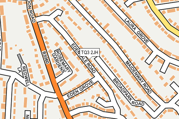 TQ3 2JH map - OS OpenMap – Local (Ordnance Survey)