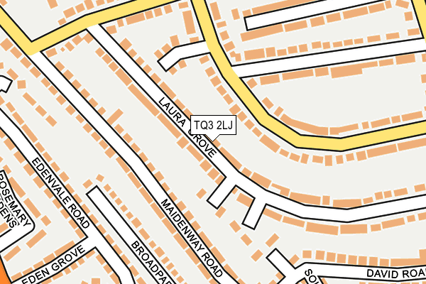 TQ3 2LJ map - OS OpenMap – Local (Ordnance Survey)