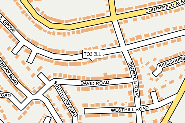 TQ3 2LL map - OS OpenMap – Local (Ordnance Survey)