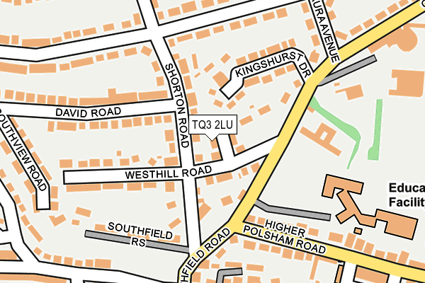 TQ3 2LU map - OS OpenMap – Local (Ordnance Survey)