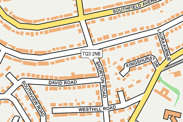 TQ3 2NB map - OS OpenMap – Local (Ordnance Survey)
