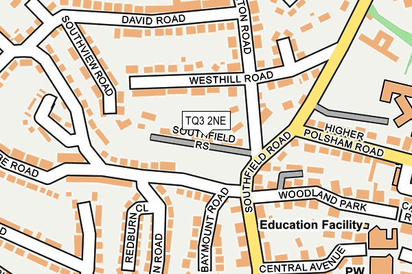 TQ3 2NE map - OS OpenMap – Local (Ordnance Survey)