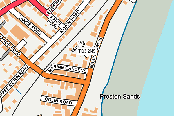 TQ3 2NS map - OS OpenMap – Local (Ordnance Survey)