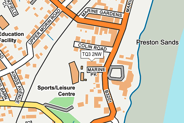 TQ3 2NW map - OS OpenMap – Local (Ordnance Survey)