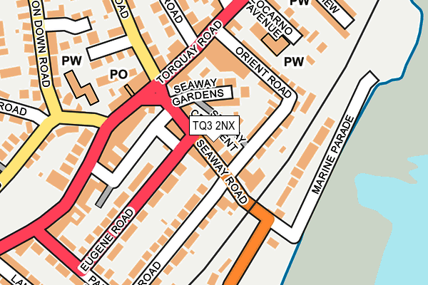 TQ3 2NX map - OS OpenMap – Local (Ordnance Survey)