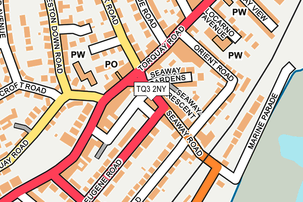 TQ3 2NY map - OS OpenMap – Local (Ordnance Survey)