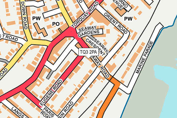 TQ3 2PA map - OS OpenMap – Local (Ordnance Survey)