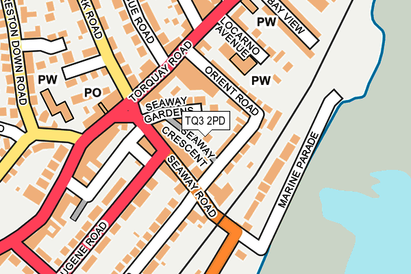 TQ3 2PD map - OS OpenMap – Local (Ordnance Survey)
