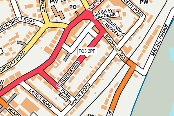 TQ3 2PF map - OS OpenMap – Local (Ordnance Survey)
