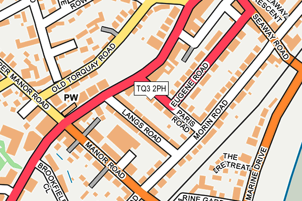 TQ3 2PH map - OS OpenMap – Local (Ordnance Survey)