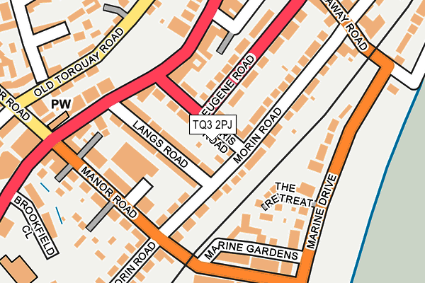 TQ3 2PJ map - OS OpenMap – Local (Ordnance Survey)