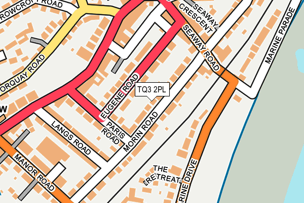 TQ3 2PL map - OS OpenMap – Local (Ordnance Survey)